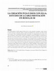 Research paper thumbnail of La creación puja y Dios con ella: estudio de la argumentación en Rom 8,18-30 // Creation pushes and God with it: study of the argumentation in Rom 8,18-30