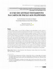 Research paper thumbnail of O uso do Antigo Testamento na Carta de Paulo aos Filipenses // Use of the Old Testament in Paul's Epistle to the Philippians // El uso del Antiguo Testamento en la Carta de Pablo a los Filipenses