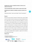 Research paper thumbnail of Identidad juvenil y fútbol: la ritualidad convertida en violencia con los medios de comunicación