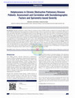 Research paper thumbnail of Helplessness in Chronic Obstructive Pulmonary Disease Patients: Assessment and Correlation with Sociodemographic Factors and Spirometry‑based Severity