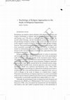 Research paper thumbnail of Psychology of Religion Approaches to the Study of Religious Experience