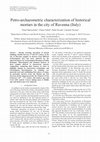 Petro-archaeometric characterization of historical mortars in the city of Ravenna (Italy Cover Page