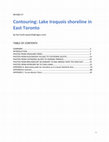 Research paper thumbnail of Contouring: Lake Iroquois shoreline in East Toronto