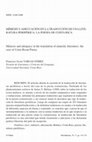 Research paper thumbnail of Mímesis y adecuación en la traducción de una literatura periférica: la poesía de Costa Rica