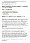 Research paper thumbnail of A new approach to rock slope stability – a probability classification (SSPC)