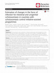 Estimation of changes in the force of infection for intestinal and urogenital schistosomiasis in countries with schistosomiasis control initiative-assisted programmes Cover Page