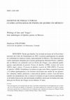 Research paper thumbnail of Escritos de ferias y forjas: cuatro antologías de poesía de Quebec en México