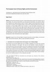 Research paper thumbnail of The European Court of Human Rights and the environment