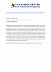 Research paper thumbnail of Neopatrimonialism and its Development in Africa