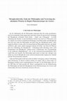 Research paper thumbnail of Metaphysikkritik, Ende der Philosophie und Verortung des absoluten Wissens in Hegels Phänomenologie des Geistes