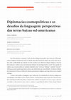 Research paper thumbnail of Diplomacias cosmopolíticas e os desafios da linguagem: perspectivas das terras baixas sul-americanas