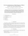 Structural Optimization of Multi-Megawatt, Offshore Vertical Axis Wind Turbine Rotors Cover Page