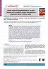 Research paper thumbnail of Under-Water Superoleophobicity of Heat Treated and Chemically Etched Hypoeutectic Aluminum- 8 wt.% Silicon Alloy