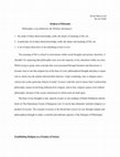 Research paper thumbnail of Religion of Philosophy - MLAP 30600 Final