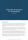 Research paper thumbnail of Corporate Governance for Sustainability: Statement