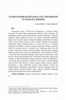 Research paper thumbnail of COVID-19 SONRASI FİNANSAL GÜÇ GÖSTERGESİ VE YENİ GÜÇ DÖNEMİ