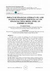 IMPACT OF FINANCIAL LITERACY (FL) AND ACCESS TO BANKING SERVICES (AC) ON FINANCIAL WELL-BEING (FWB): AN EMPIRICAL STUDY Cover Page