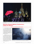 Research paper thumbnail of Russia's Private Military Contractors: Cause for Worry?