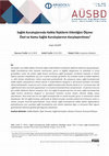 Research paper thumbnail of Sağlık Kuruluşlarında Halkla İlişkilerin Etkinliğini Ölçme: Özel ve Kamu Sağlık Kuruluşlarının Karşılaştırılması