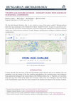 Research paper thumbnail of The Iron-Age-Danube Database - Hungary's Early Iron Age relics in regional  comparison