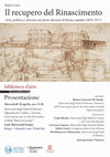 Research paper thumbnail of Paolo Coen, Presentazione de "Il recupero del Rinascimento"