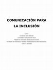 COMUNICACIÓN PARA LA INCLUSIÓN Cover Page