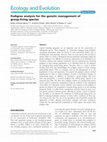 Research paper thumbnail of Pedigree analysis for the genetic management of group-living species