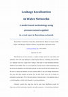 Leak Localization in Water Networks: A Model-Based Methodology Using Pressure Sensors Applied to a Real Network in Barcelona [Applications of Control] Cover Page