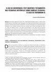 Research paper thumbnail of O USO DE INVENTÁRIOS POST MORTEM E TESTAMENTOS NAS PESQUISAS HISTÓRICAS SOBRE FAMÍLIAS ESCRAVAS: O CASO DE ITAPEMIRIM-ES