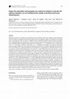 Research paper thumbnail of Foliar free polyamine and inorganic ion content in relation to soil and soil solution chemistry in two fertilized forest stands at the Harvard Forest, Massachusetts