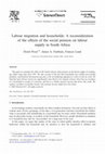 Research paper thumbnail of Labour Migration and Households: A Reconsideration of the Effects of the Social Pension on Labour Supply in South Africa