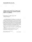 Research paper thumbnail of Abundance and size structure of an Acanthaster planci population (Echinodermata: Asteroidea) in Sogod Bay, Southern Leyte, Philippines