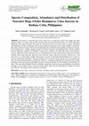 Research paper thumbnail of Species Composition, Abundance and Distribution of Seawater Bugs (Order Hemiptera: Class Insecta) in Badian, Cebu, Philippines