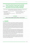 Research paper thumbnail of Social Power Plus: Empowering Households to Energy Sufficiency through Co-designed App-based Community Energy Challenges