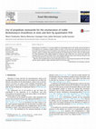 Use of propidium monoazide for the enumeration of viable Brettanomyces bruxellensis in wine and beer by quantitative PCR Cover Page