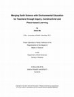 Merging Earth Science with Environmental Education for Teachers Through Inquiry, Constructivist and Place-Based Learning Cover Page