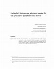 Research paper thumbnail of Heimdal: Sistema De Alertas a Través De Un Aplicativo Para Telefonía Móvil