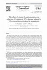 The effect of vitamin E supplementation on reduction of lymphocyte DNA damage induced by T-2 toxin and deoxynivalenol in weaned pigs Cover Page