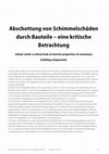 Research paper thumbnail of Fachbeitrag 5 Thumulla Kroczek 2020 Abschottung von Schimmelschäden durch Bauteile eine kritische Betrachtung