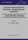 Research paper thumbnail of 5.ULUSLARARASI ERCİYES BİLİMSEL ARAŞTIRMALAR KONGRESİ