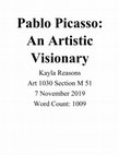 Pablo Picasso Paper Cover Page