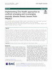 Research paper thumbnail of Implementing One Health approaches to confront emerging and re-emerging zoonotic disease threats: lessons from PREDICT