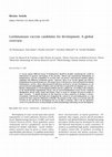 Research paper thumbnail of Leishmaniasis vaccine candidates for development: a global overview