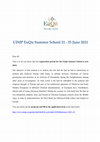 Research paper thumbnail of UIMP EuQu Summer School 21 - 25 June 2021