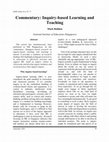 Commentary: Inquiry-based Learning and Teaching Cover Page