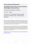 Research paper thumbnail of Curating Persian Arts in 21st Century: challenges and practices