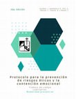 Research paper thumbnail of Protocolo para la prevención de riesgos éticos y contención emocional. Trabajo de campo cualitativo.