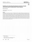 Research paper thumbnail of Modelling of size-dependent thermodynamic properties of metallic nanocrystals based on modified Gibbs-Thomson equation