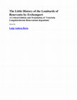 The Little History of the Lombards of Benevento by Erchempert: A Critical Edition and Translation of ‘Ystoriola Longobardorum Beneventum degentium’ (Abingdon-New York: Routledge, 2021), available as ebook and in paperback Cover Page