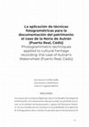 Research paper thumbnail of La aplicación de técnicas fotogramétricas para la documentación del patrimonio: el caso de la Noria de Autrán (Puerto Real, Cádiz)